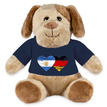 Argentina Germany Flag Heart Used - MiniFeet® Dog Helge - french navy - Front