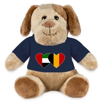 Vereinigte Arabische Emirate Belgien Flagge Herz - MiniFeet® Hund Helge - French Navy - Vorne