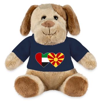 Vereinigte Arabische Emirate Mazedonien Flagge - MiniFeet® Hund Helge - French Navy - Vorne