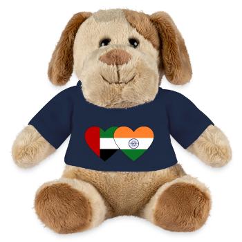 Vereinigte Arabische Emirate Indien Flagge Herz - MiniFeet® Hund Helge - French Navy - Vorne