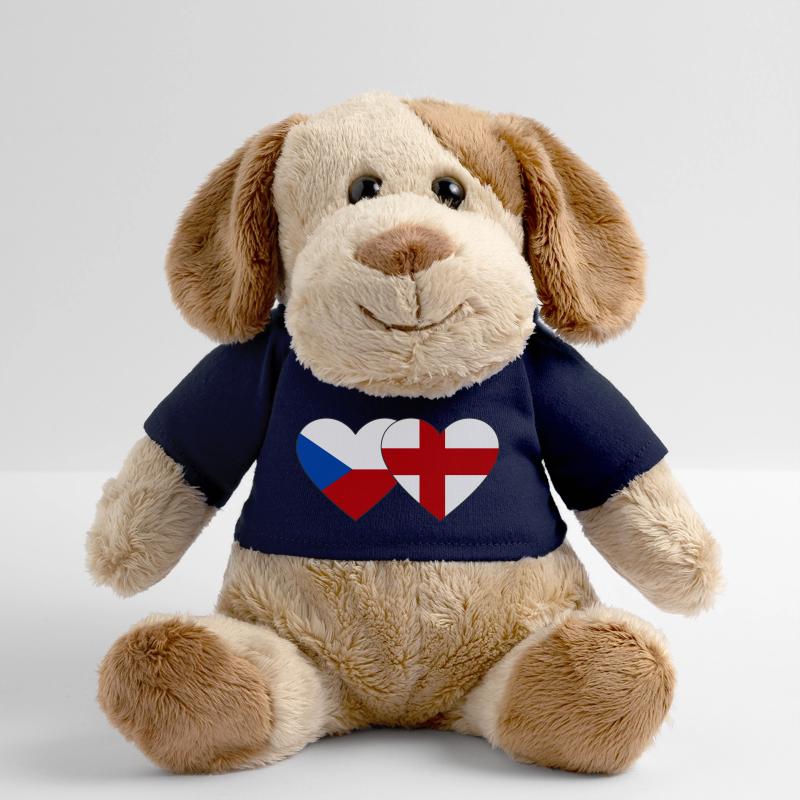 République tchèque Angleterre Drapeau Coeur Chien en peluche Helge MiniFeet®