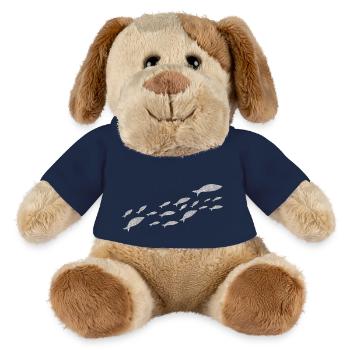 Silver Sardine Fish - MiniFeet® Dog Helge - french navy - Front