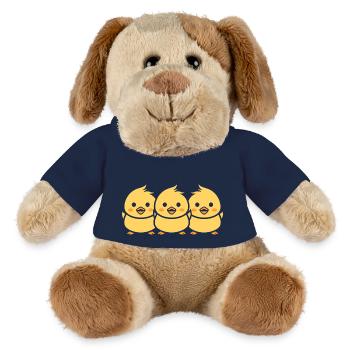 poussin - Chien en peluche Helge MiniFeet® - bleu marine - Devant