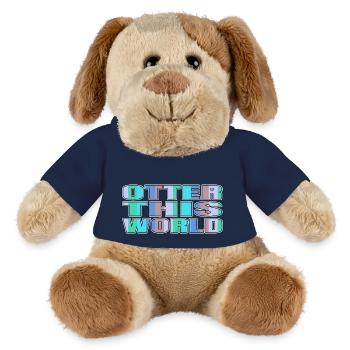 present night sky space ship astronomy colors - MiniFeet® Dog Helge - french navy - Front