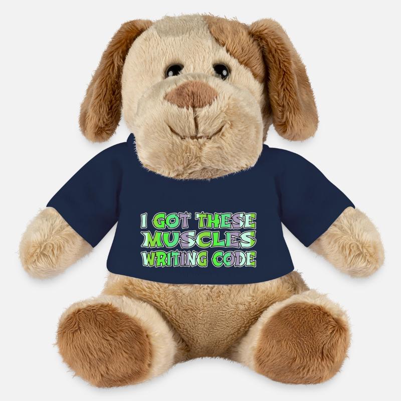 Present JOKE Langages de programmation Informatique - Chien en peluche Helge MiniFeet® - bleu marine