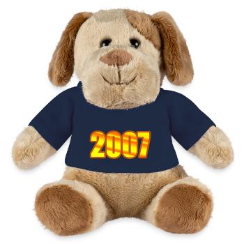 2007 - Chien en peluche Helge MiniFeet® - bleu marine - Devant