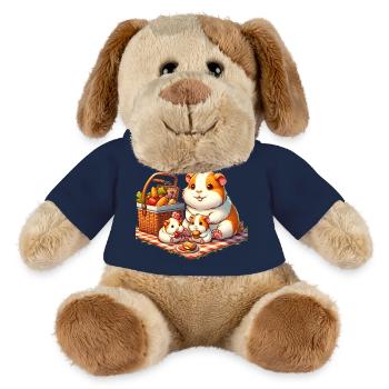 Meerschweinchen Familie Picknick im Freien - MiniFeet® Hund Helge - French Navy - Vorne