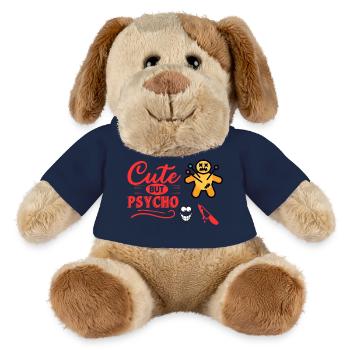 Niedlicher Psycho-Schuh - MiniFeet® Hund Helge - French Navy - Vorne