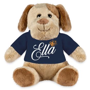 Ella Name for Women Kids Toddlers - Ella Custom - MiniFeet® Dog Helge - french navy - Front