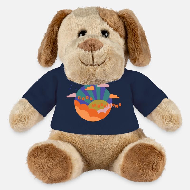 Good Vibrations - Gift Idea - Good Mood - MiniFeet® Dog Helge - french navy