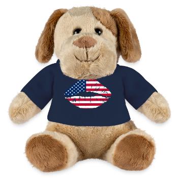 USA flag mouth - MiniFeet® Dog Helge - french navy - Front