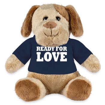 Ready for love - Chien en peluche Helge MiniFeet® - bleu marine - Devant
