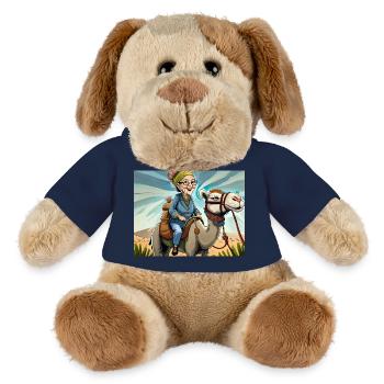 Tante du Maroc Hab 'ne Tante aus Marokko - Chien en peluche Helge MiniFeet® - bleu marine - Devant