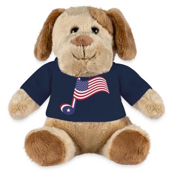 Country-Musik-Note und Spangled-Banner - MiniFeet® Hund Helge - French Navy - Vorne