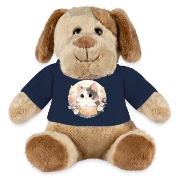 Chat trop mignon - Chien en peluche Helge MiniFeet® - bleu marine - Devant
