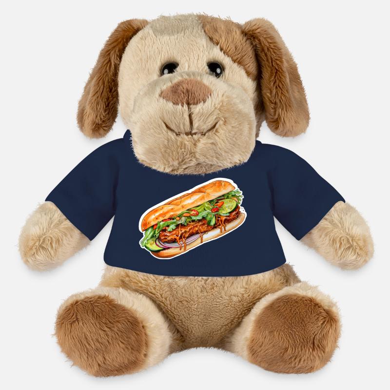 Banh Mi - Chien en peluche Helge MiniFeet® - bleu marine