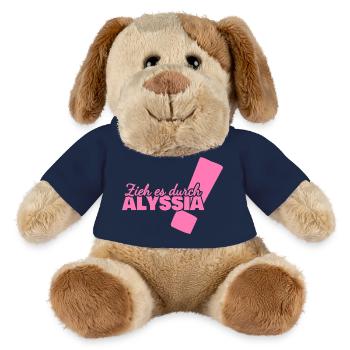 Vorname Alyssia - MiniFeet® Hund Helge - French Navy - Vorne