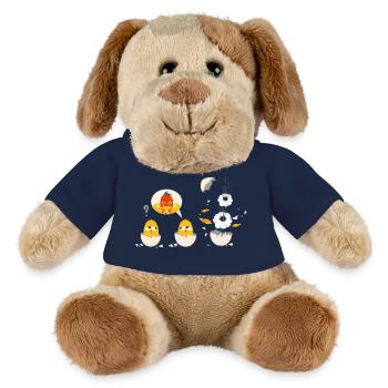 Lustige Küken als Superheld - MiniFeet® Hund Helge - French Navy - Vorne
