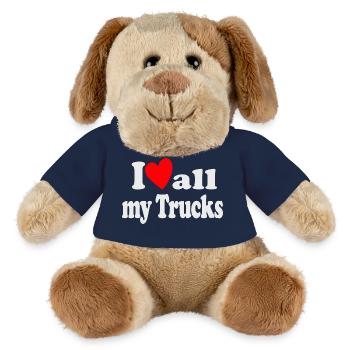 I Love all my Trucks - MiniFeet® Dog Helge - french navy - Front