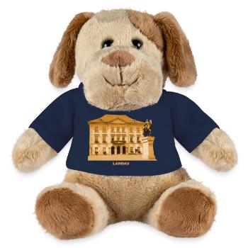 Landau, Palatinat, Mairie, Neckar, Rhénanie-Palatinat - Chien en peluche Helge MiniFeet® - bleu marine - Devant