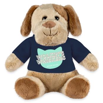 Wolkin's Whiskers- A cat logo - MiniFeet® Dog Helge - french navy - Front
