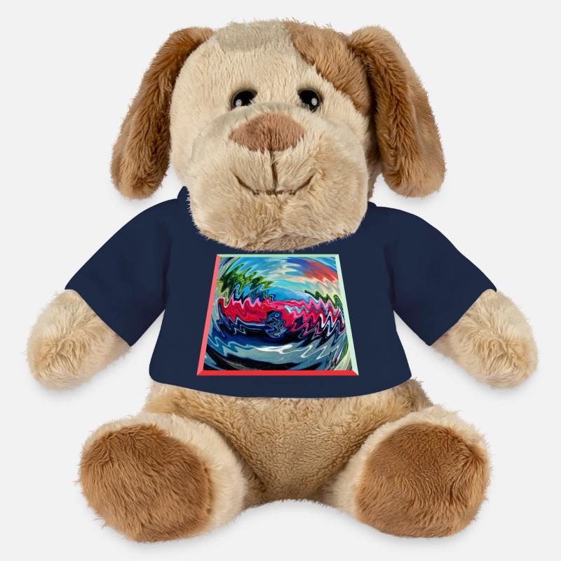150002 - Chien en peluche Helge MiniFeet® - bleu marine