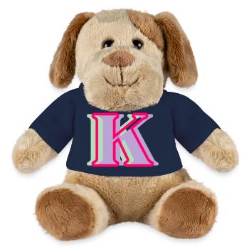 Multicolored letter k - MiniFeet® Dog Helge - french navy - Front
