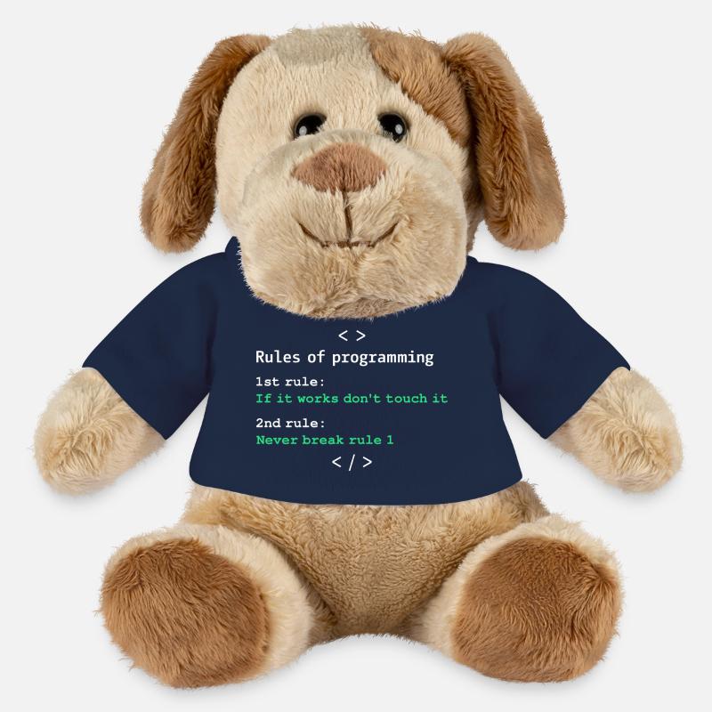 Règles de programmation - Chien en peluche Helge MiniFeet® - bleu marine