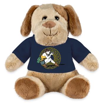 fille puissance appareil photo photographie prise femme féminine LOL - Chien en peluche Helge MiniFeet® - bleu marine - Devant