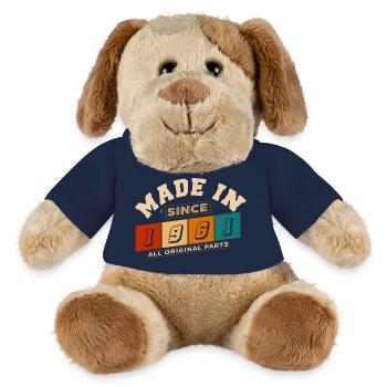 Baujahr 1961 Geburtstag 63 Jahre - MiniFeet® Hund Helge - French Navy - Vorne