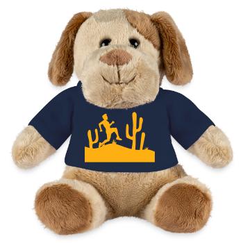 Kakteen Wüste Mann Rennt Schnell Lustig Laufen Fun - MiniFeet® Hund Helge - French Navy - Vorne