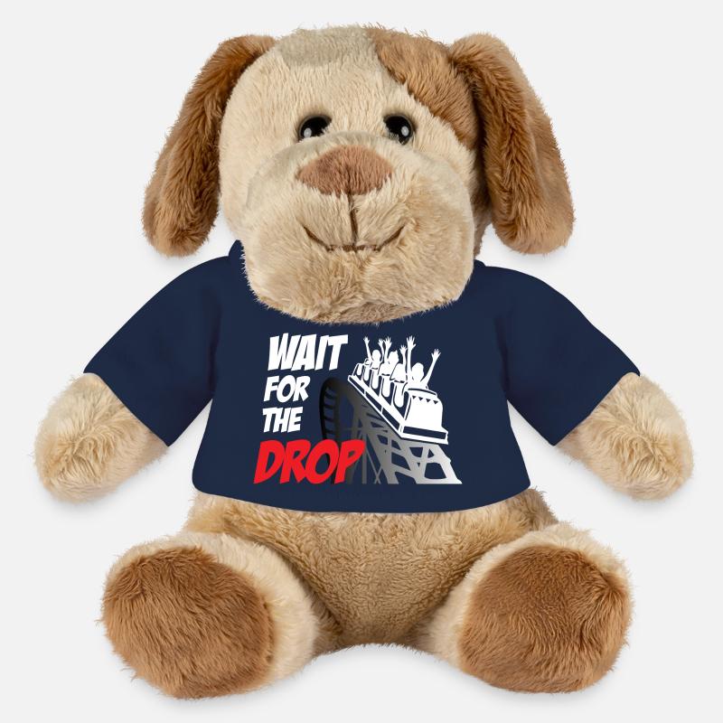 Wait For The Drop Roller Coaster - MiniFeet® Dog Helge - french navy