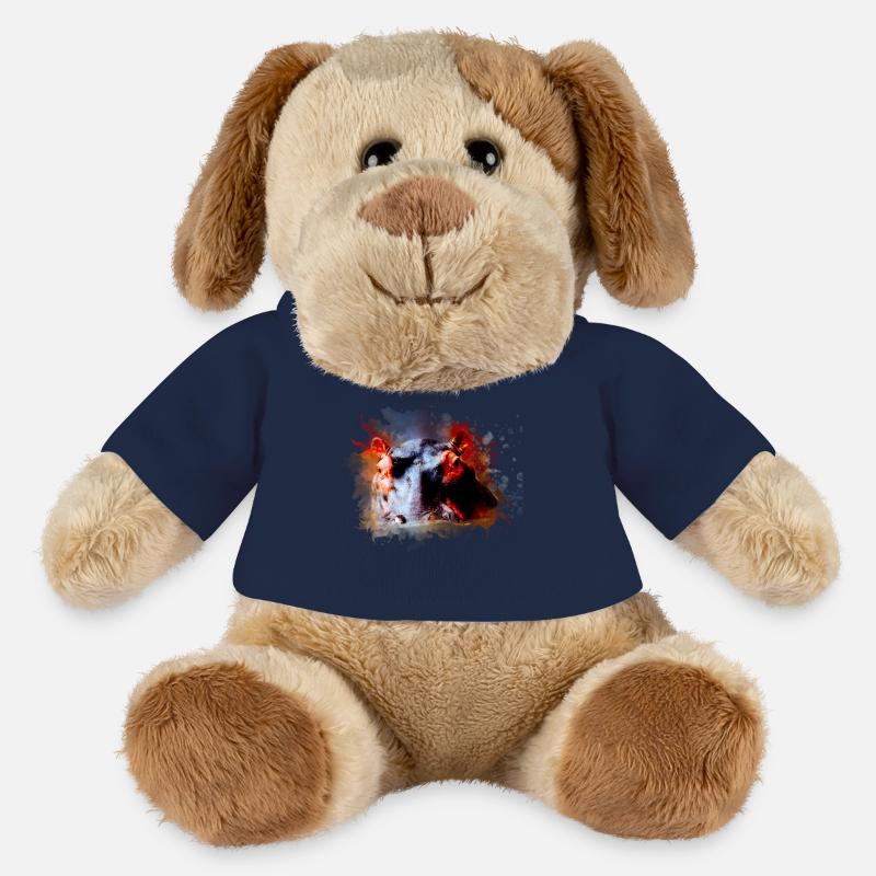 nilpferd hippo geschenk shirt - MiniFeet® Hund Helge - French Navy