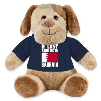 Drapeau de Bahreïn - Chien en peluche Helge MiniFeet® - bleu marine - Devant