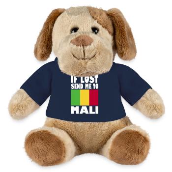 Mali Flag Slogan - MiniFeet® Dog Helge - french navy - Front