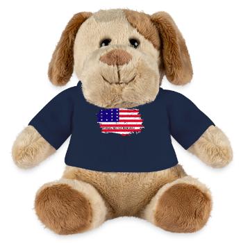 Bikini Atoll Flagge Grunge Bikini Atoll Fahne - MiniFeet® Hund Helge - French Navy - Vorne