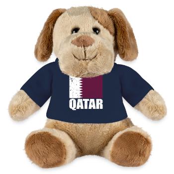 Qatar Flag - MiniFeet® Dog Helge - french navy - Front