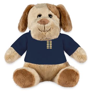 50 ans 50 ans feuille de pointage 50 anniversaire - Chien en peluche Helge MiniFeet® - bleu marine - Devant