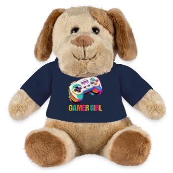 Gaming Console PC Gamer Girl Gamer Girl - MiniFeet® Dog Helge - french navy - Front