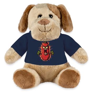 Légumes en colère - Chien en peluche Helge MiniFeet® - bleu marine - Devant
