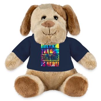 Financial Manager Funny Saying - MiniFeet® Dog Helge - french navy - Front