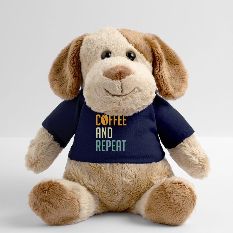 Coder Spruch Code Coffee and Repeat MiniFeet® Hund Helge