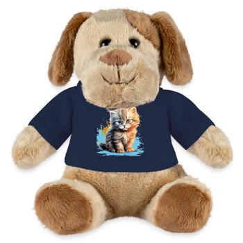 Chat persan Perser Katze - Chien en peluche Helge MiniFeet® - bleu marine - Devant