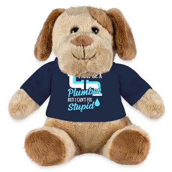 I May Be A Plumber But I Can't Fix Stupid Plumbing - MiniFeet® Dog Helge - french navy - Front