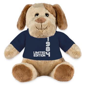 40e anniversaire 1984 Année de naissance Edition limitée - Chien en peluche Helge MiniFeet® - bleu marine - Devant