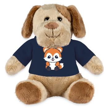 Renard amour Petit panda roux - Chien en peluche Helge MiniFeet® - bleu marine - Devant