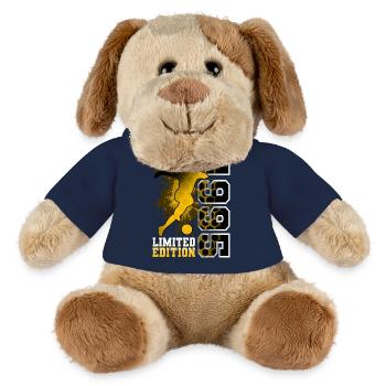 1995 Geburtsjahr Geburtstag Fußball - MiniFeet® Hund Helge - French Navy - Vorne