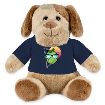 Retro Kokosnuss Design - MiniFeet® Hund Helge - French Navy - Vorne