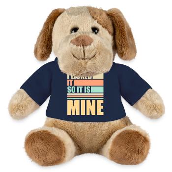 I Licked It So It Is Mine Lustiger Frecher Spruch - MiniFeet® Dog Helge - french navy - Front