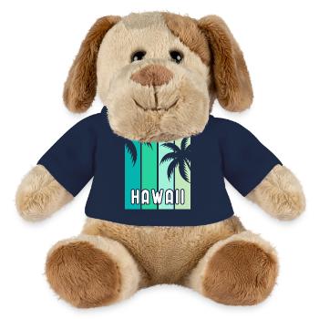 Hawaï - Chien en peluche Helge MiniFeet® - bleu marine - Devant